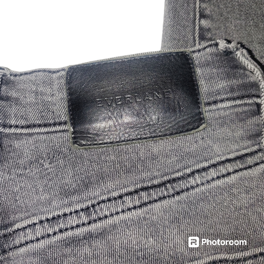 🔥Everlane Ankle Black Washed High Rise Skinny Jeans Women's Size 24 - Picture 5 of 11